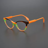 Simon Acetate Cat Eye Glasses Frame Cat Eye Frames Southood Orange
